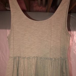 Green tiered tank top